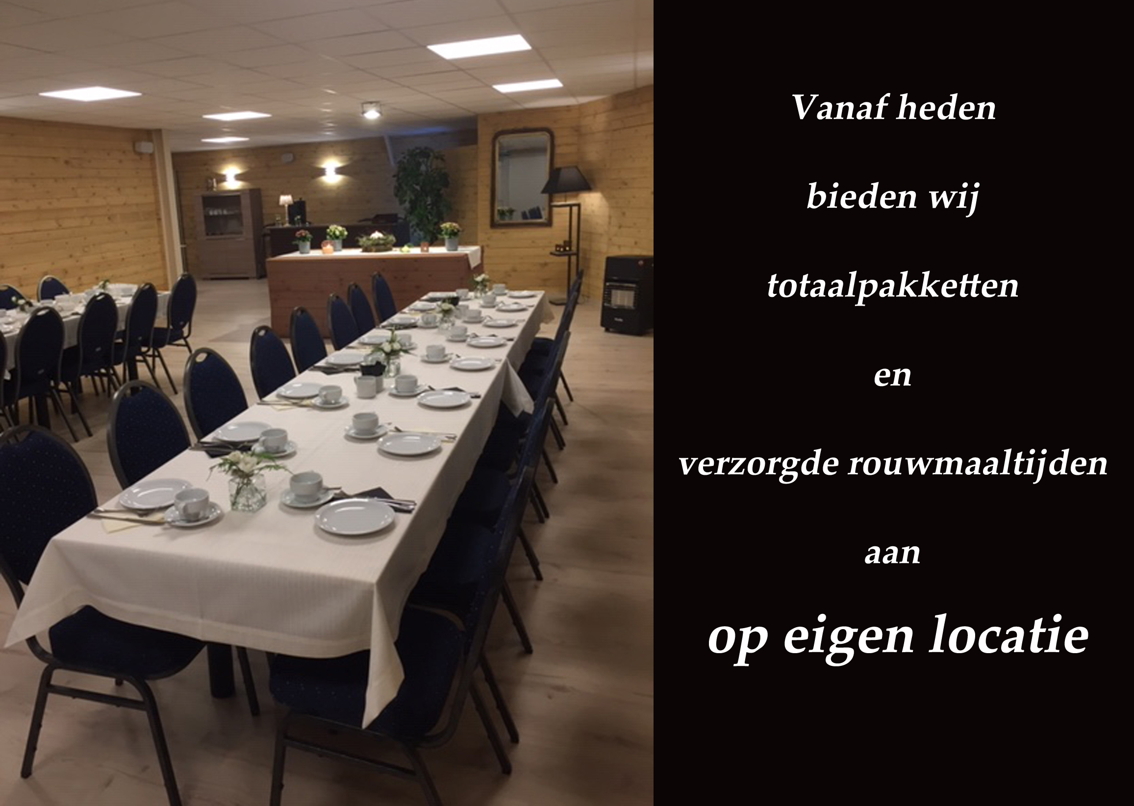 Koffietafel foto 2 De Pauw Uitvaartzorg - Vanaf heden bieden wij totaalpakketten en verzorgde rouwmaaltijden aan